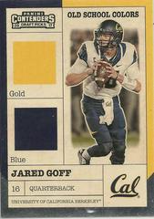 Jared Goff #3 Football Cards 2017 Panini Contenders Draft Picks Old School Colors Prices