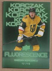 Kaedan Korczak [Green] #F-11 Hockey Cards 2022 Upper Deck Fluorescence Prices
