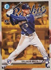 Orlando Arcia [Gold] #ROYF-10 Baseball Cards 2017 Bowman Rookie of the Year Favorites Prices