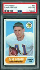Dave Osborn #29 Football Cards 1968 Topps Prices