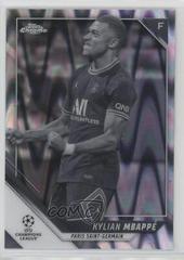 Kylian Mbappe [Black & White Ray Wave Refractor] #1 Soccer Cards 2021 Topps Chrome UEFA Champions League Prices