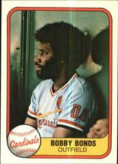 Bobby Bonds Baseball Cards 1981 Fleer Prices
