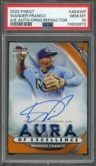 Wander Franco [Orange] #AEA-WF Baseball Cards 2022 Topps Finest Aura of Excellence Autographs Prices