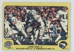 Super Bowl XI Football Cards 1978 Fleer Team Action Prices