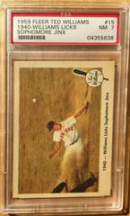 1940 Williams Licks [Sophomore Jinx] #15 Baseball Cards 1959 Fleer Ted Williams Prices