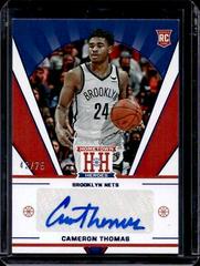 Cameron Thomas [Blue] #HHR-CAM Basketball Cards 2021 Panini Chronicles Hometown Heroes Rookie Autographs Prices