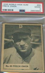 Freck Owen #69 Baseball Cards 1936 World Wide Gum Prices