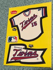 Twins”Jersey, Pennant Sticker” Baseball Cards 1985 Fleer Prices