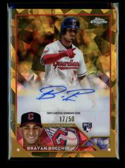 Brayan Rocchio [Gold] #USA-BR Baseball Cards 2023 Topps Chrome Update Sapphire Autographs Prices