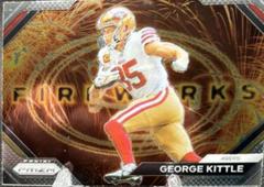 George Kittle Football Cards 2023 Panini Prizm Fireworks Prices