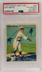 Ray Benge Baseball Cards 1934 World Wide Gum Prices