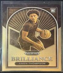 Amen Thompson #11 Basketball Cards 2023 Panini Prizm Draft Picks Brilliance Prices