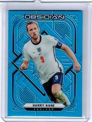Harry Kane [Electric Etch Neon Blue Flood] Soccer Cards 2021 Panini Obsidian Prices