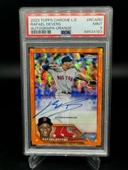 Rafael Devers [Orange] #RCA-RD Baseball Cards 2023 Topps Chrome Logofractor Autograph Prices