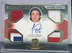 Carey Price [Black] #SHU-CP Hockey Cards 2020 Upper Deck The Cup Signature Home Unis Prices