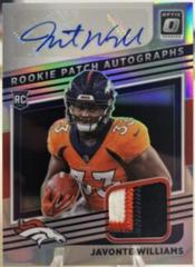 Javonte Williams #RPA-JW Football Cards 2021 Panini Donruss Optic Rookie Patch Autographs Prices