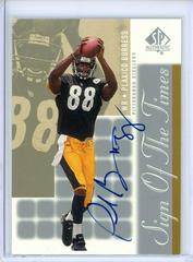 Plaxico Burress #PB Football Cards 2000 SP Authentic Sign of the Times Prices
