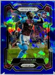 Jhon Duran [Blue Ice] #109 Soccer Cards 2023 Panini Prizm Premier League Prices