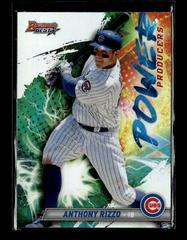 Anthony Rizzo [Atomic Refractor] Baseball Cards 2019 Bowman's Best Power Producers Prices