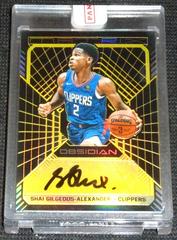 Shai Gilgeous Alexander [Yellow] #MA-SGA Basketball Cards 2018 Panini Obsidian Matrix Autographs Prices