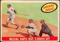 Musial Raps Out [3,000th Hit] #470 Baseball Cards 1959 Topps Prices