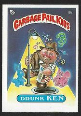 Drunk KEN #9b Garbage Pail Kids 1985 Mini Prices