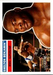 Shelton Benjamin #45 Wrestling Cards 2005 Topps Heritage WWE Prices