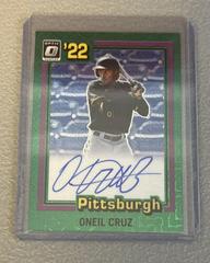 Oneil Cruz [Green Mojo] Baseball Cards 2022 Panini Donruss Optic Retro 1981 Signatures Prices