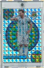Lionel Messi Soccer Cards 2021 Panini Mosaic Road to FIFA World Cup Stained Glass Prices