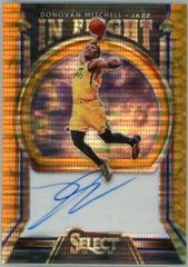 Donovan Mitchell [Neon Orange Pulsar Prizm] Basketball Cards 2019 Panini Select in Flight Signatures Prices