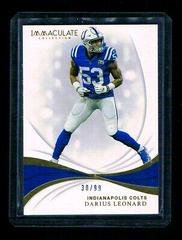 Darius Leonard Football Cards 2019 Panini Immaculate Collection Prices