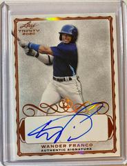 Wander Franco [Bronze] #A-WF1 Baseball Cards 2020 Leaf Trinity Autographs Prices