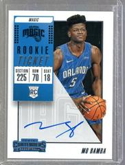Mo Bamba [Ball Low Autograph] Basketball Cards 2018 Panini Contenders Prices