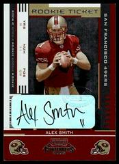 Alex Smith [Preview Ticket Autograph Green] #106 Football Cards 2005 Playoff Contenders Prices