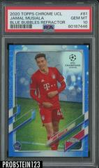 Jamal Musiala [Blue Bubbles] Soccer Cards 2020 Topps Chrome UEFA Champions League Prices