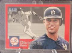 Derek Jeter #5 of 15 Baseball Cards 2000 Fleer Tradition Dividends Prices