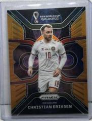 Christian Eriksen [Orange] Soccer Cards 2022 Panini Prizm World Cup Phenomenon Prices