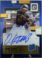 Oneil Cruz [Navy Blue Stars] Baseball Cards 2022 Panini Donruss Optic Rated Rookie Signatures Prices