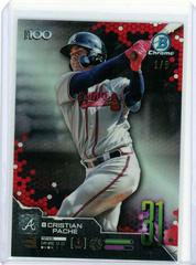 Christian Yelich [Red Refractor] #63 Baseball Cards 2019 Bowman Chrome Prices