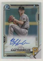 Bubba Chandler [Refractor] Baseball Cards 2021 Bowman Draft Pick Chrome Autographs Prices