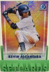 Kevin Alcantara [Orange Refractor] #DG-7 Baseball Cards 2021 Bowman Chrome Mega Box Mojo Dawn of Glory Prices