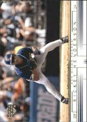 Rickey Henderson Baseball Cards 2002 Upper Deck Prices