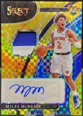 Miles McBride [Gold Prizm] #RS-MMB Basketball Cards 2021 Panini Select Rookie Signatures Prices