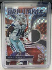 Micah Parsons [Orange] #BRL-MPA Football Cards 2022 Panini Spectra Brilliance Prices