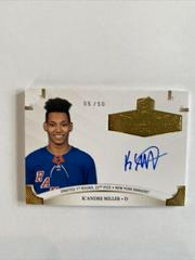 K'Andre Miller [Gold Autograph] Hockey Cards 2020 Upper Deck The Cup Rookie Class of 2021 Prices