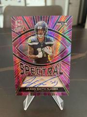 Jaxon Smith-Njigba [Pink Neon] #5 Football Cards 2023 Panini Spectra Spectral Signature Prices