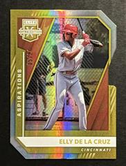 Jomphy De La Cruz [Aspirations Die Cut Gold] #193 Baseball Cards 2022 Panini Elite Extra Edition Prices