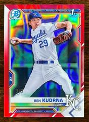 Ben Kudrna [Red Refractor] #BDC-73 Baseball Cards 2021 Bowman Draft Chrome Prices