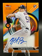 Hunter Brown [Orange] #FA-HB Baseball Cards 2023 Topps Finest Autographs Prices