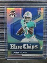 Jaylen Waddle [Silver] #8 Football Cards 2021 Panini Mosaic Blue Chips Prices